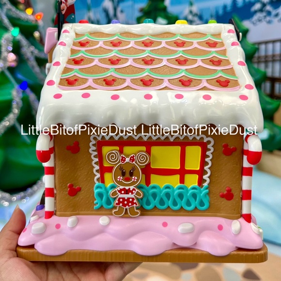 Disney Parks Disneyland Mickey and Minnie Gingerbread House Popcorn Bucket - Picture 4 of 6